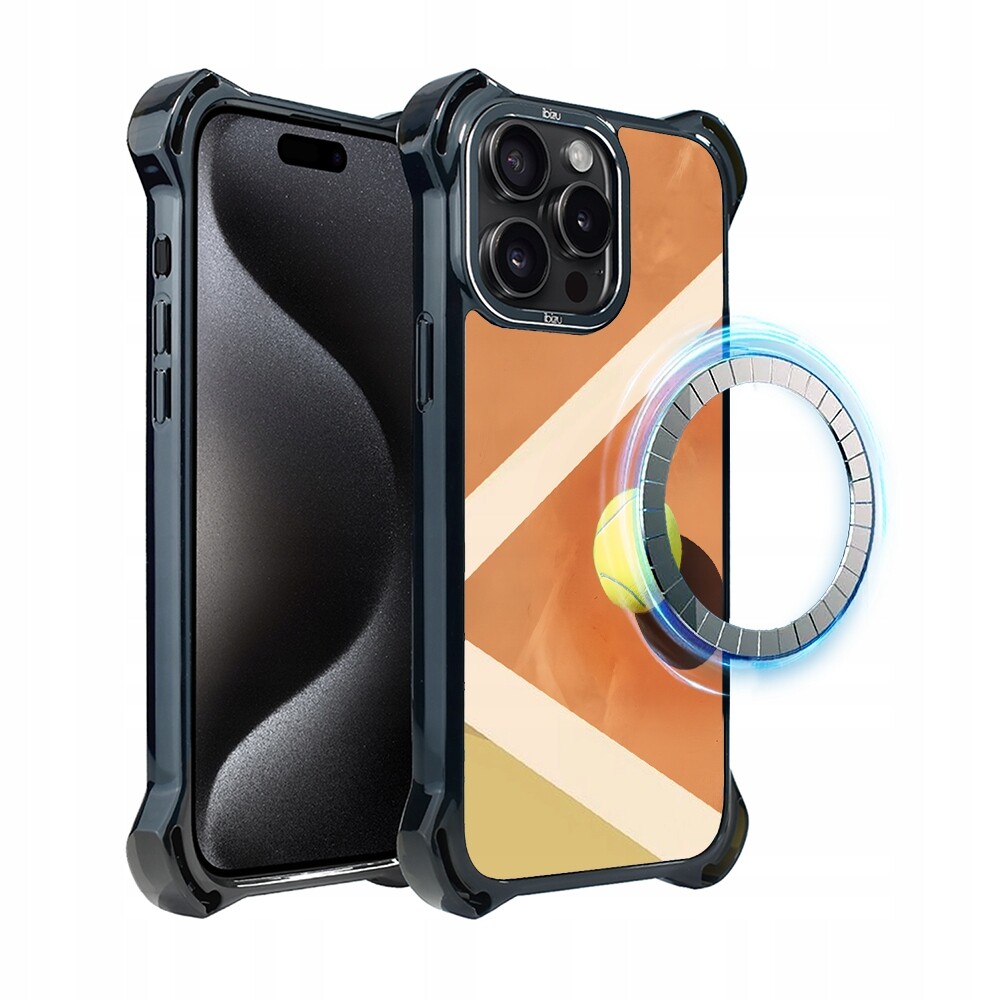 Pouzdro iPhone 15 Pro Max Ibizu DropGuard Ultra s MagSafe, Tennis
