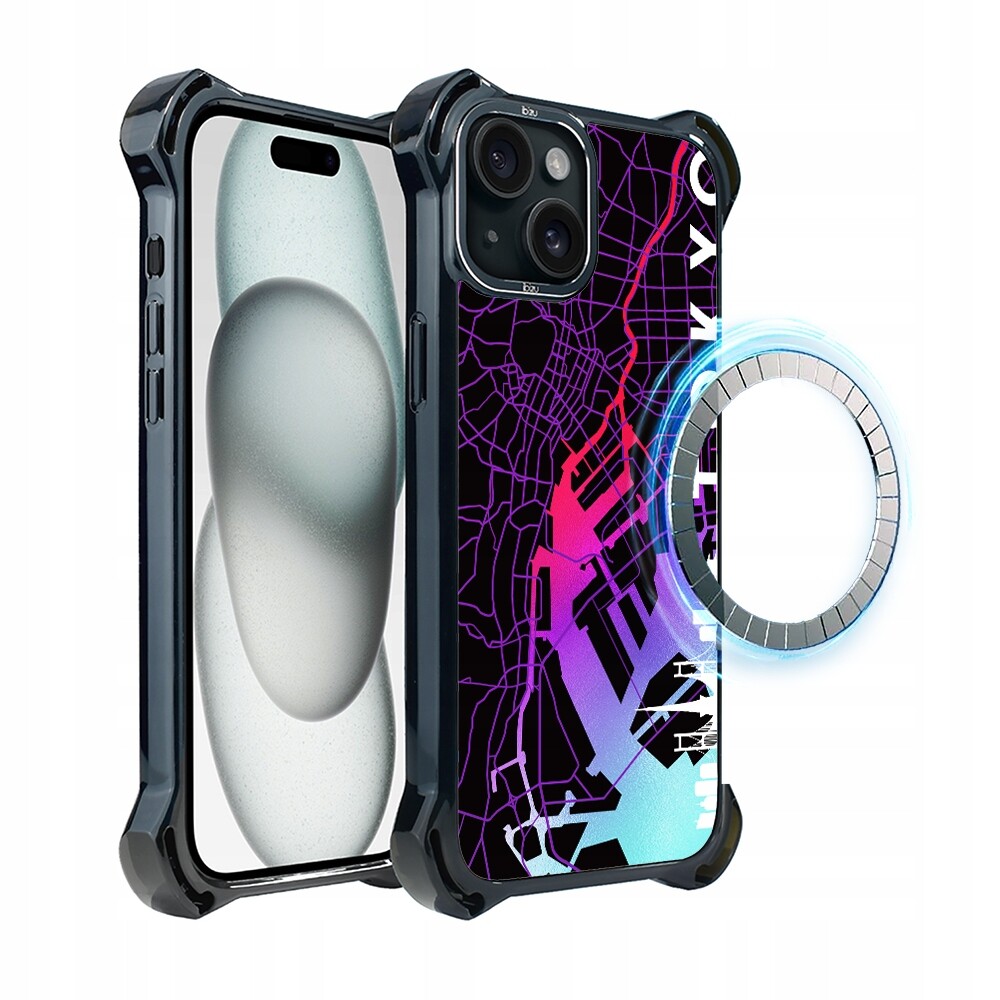 Pouzdro iPhone 15 Plus Ibizu DropGuard Ultra s MagSafe, Tokio