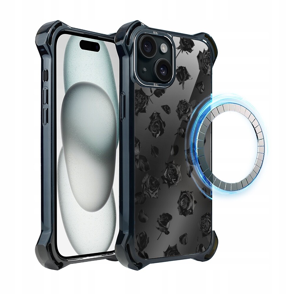 Pouzdro pro iPhone 15 Plus Ibizu DropGuard Ultra s MagSafe, růžová barva