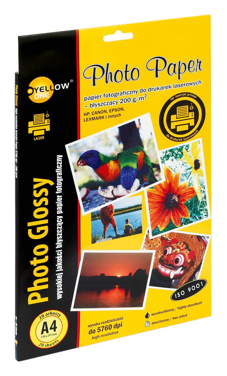 Profesionální lesklý fotopapír pro fotografie 200G Yellow One A4