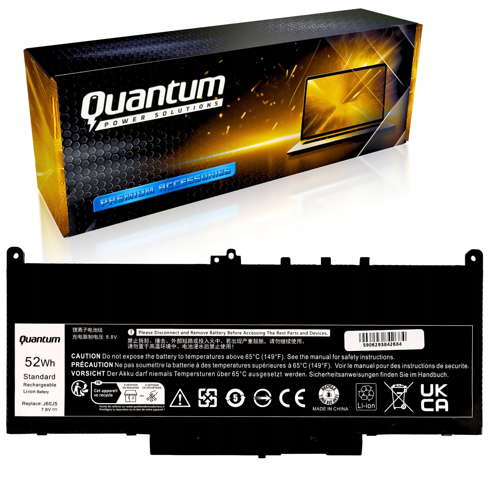 Baterie J60J5 pro notebook Dell Latitude E7270 E7470