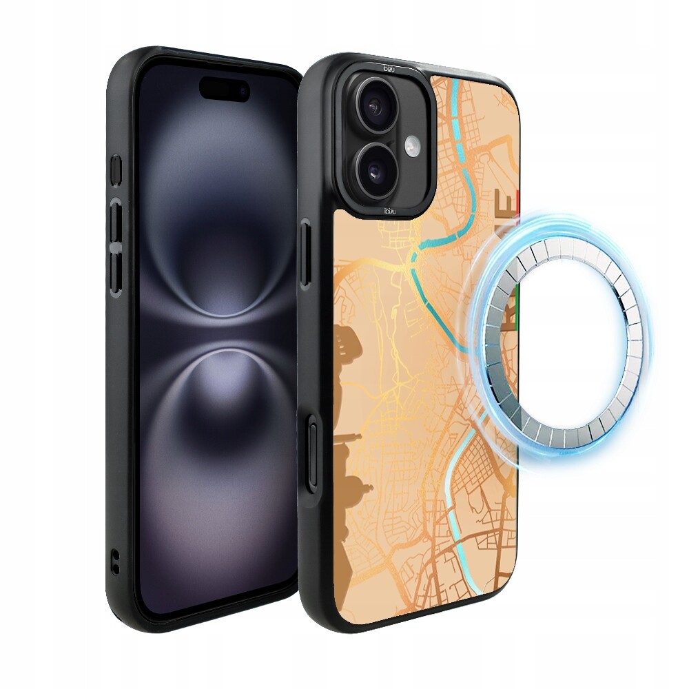 Matný Pouzdro Ibizu DropGuard s MagSafe pro iPhone 16 Plus, Řím