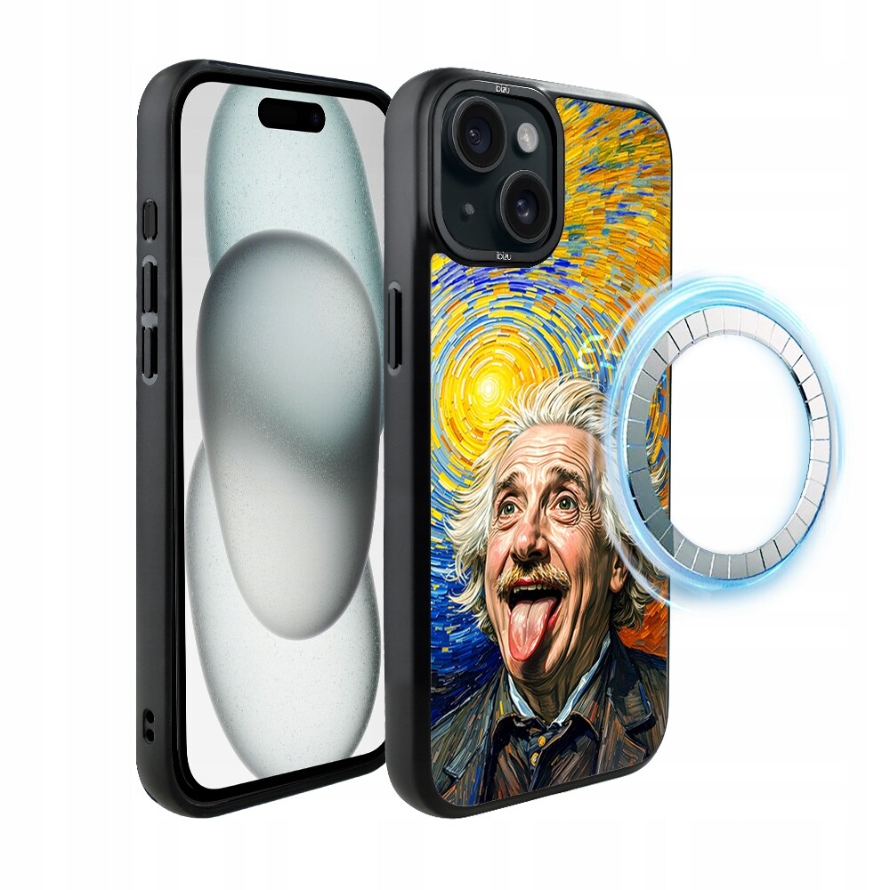 Matný Pouzdro Ibizu DropGuard pro iPhone 15 s MagSafe, Einstein