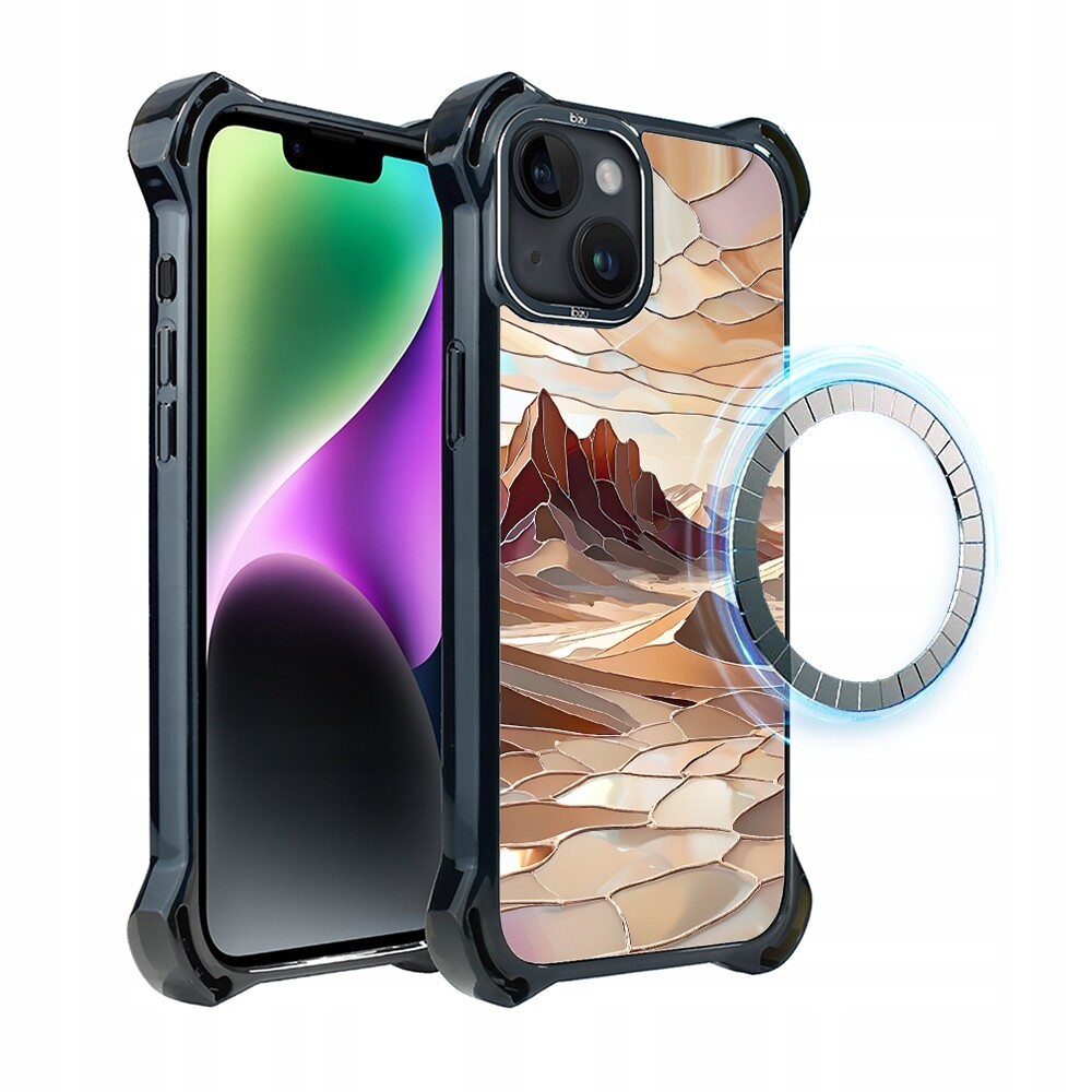 Pouzdro pro iPhone 14 Plus Ibizu DropGuard Ultra s MagSafe, Pouštní klid