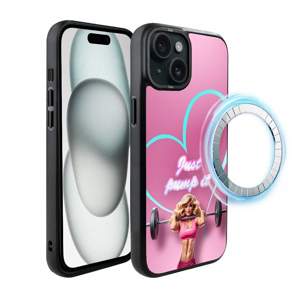 Matný Pouzdro Ibizu DropGuard pro iPhone 15 s MagSafe, Pump it love
