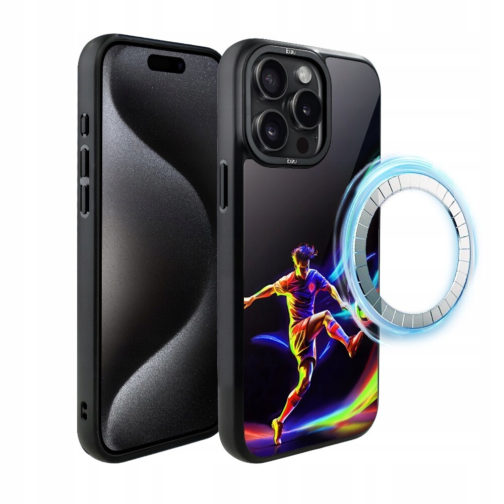 Pouzdro pro iPhone 15 Pro Max Ibizu DropGuard Matt s MagSafe v rytmu míče