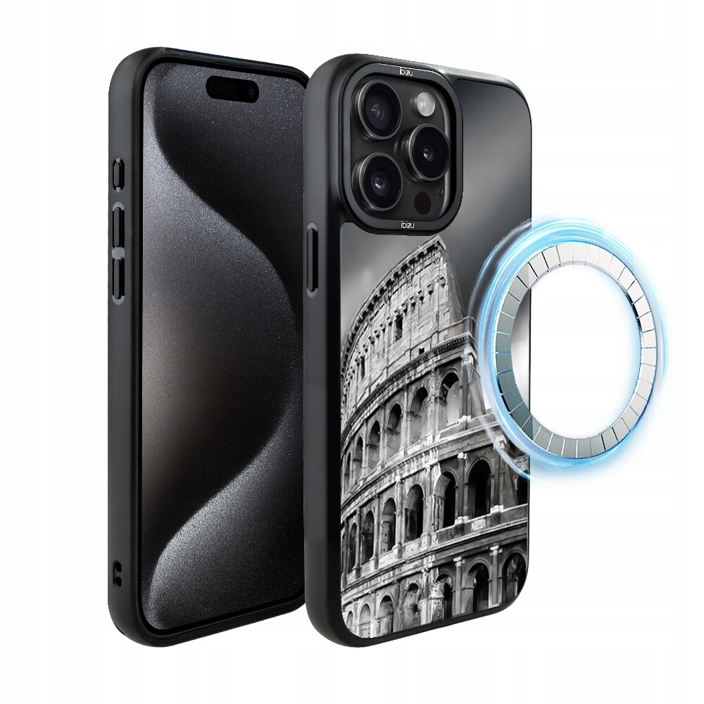 Pouzdro Ibizu DropGuard Matt iPhone 15 Pro s MagSafe, Colosseum