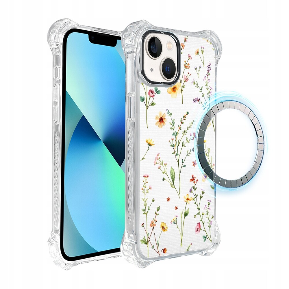 Pouzdro pro iPhone 13 Ibizu DropGuard Ultra s MagSafe, Letní kytice