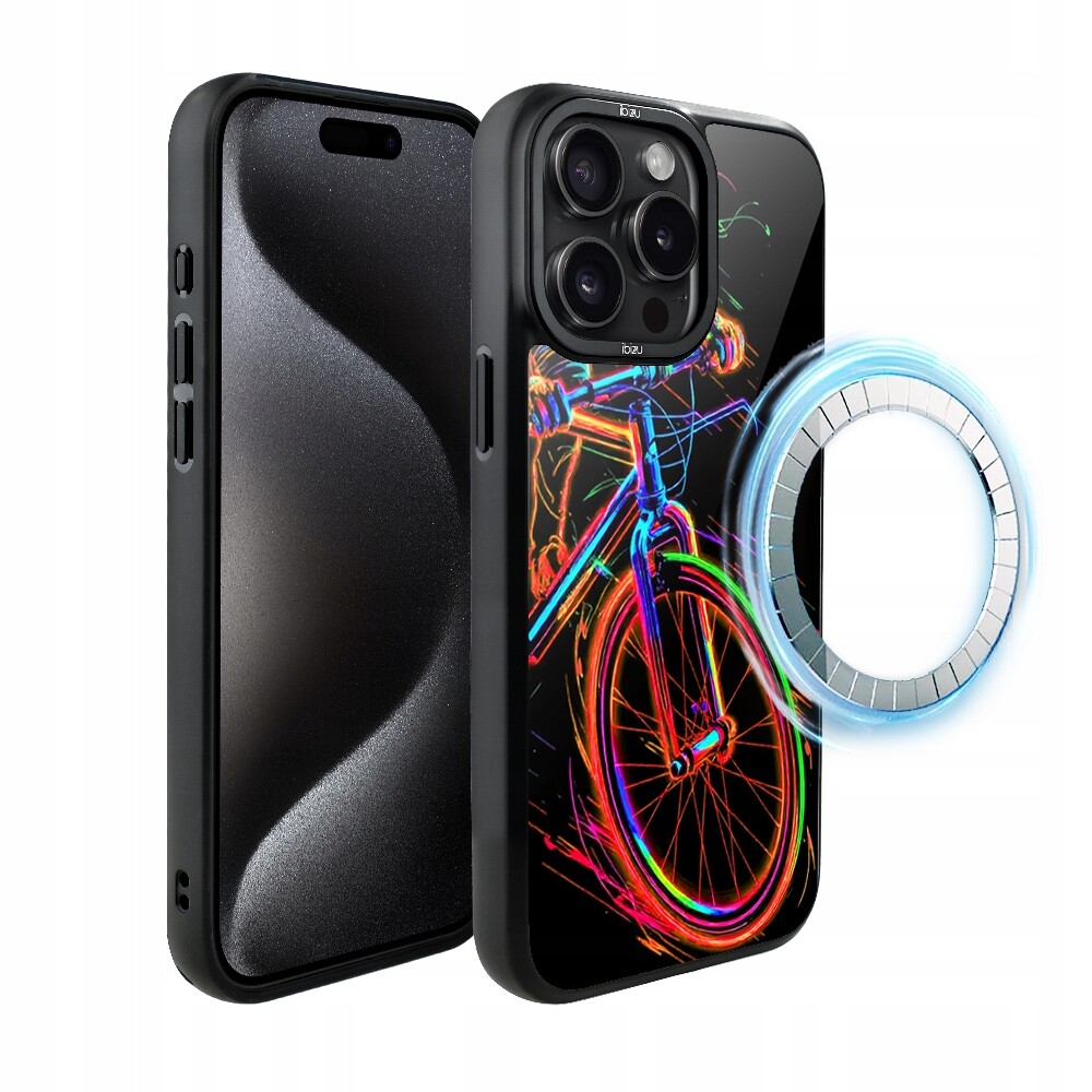 Pouzdro pro iPhone 15 Pro Max Ibizu DropGuard Matt s MagSafe, cyklistická vibrace