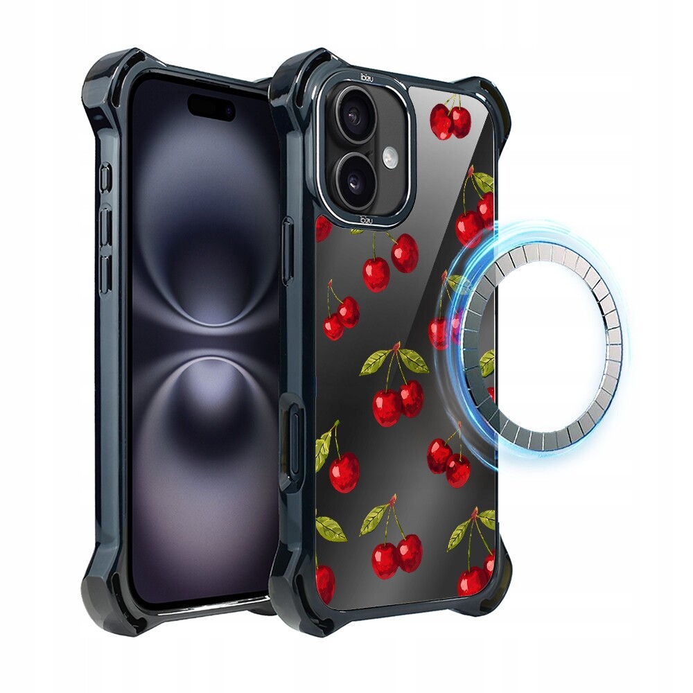 Pouzdro pro iPhone 16 Ibizu DropGuard Ultra s MagSafe, Třešňová noc