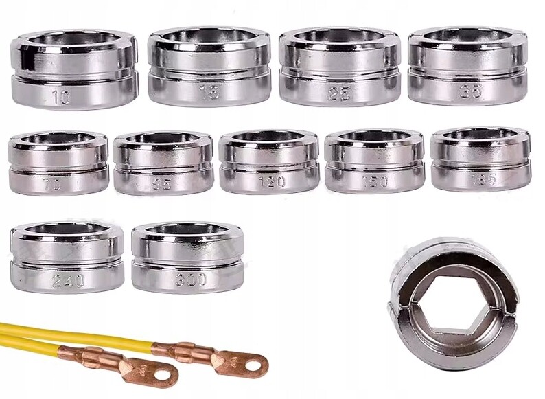 Vyměnitelné Matrice 10-300 MM 12 Ks Pro Šestihranné Kabelové Svorky