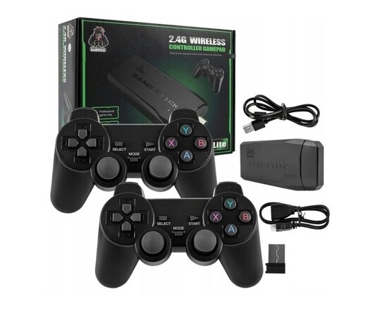 Konzola Retro Hdmi Tv Televizní Hra 2 Pady 20000GIER Emulátor PS1 64GB