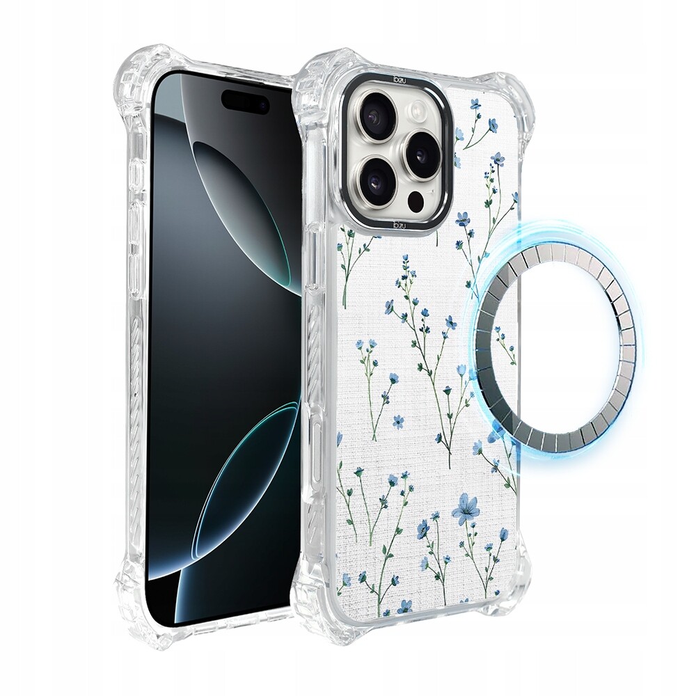 Pouzdro pro iPhone 16 Pro Max Ibizu DropGuard Ultra s MagSafe, modrý sen