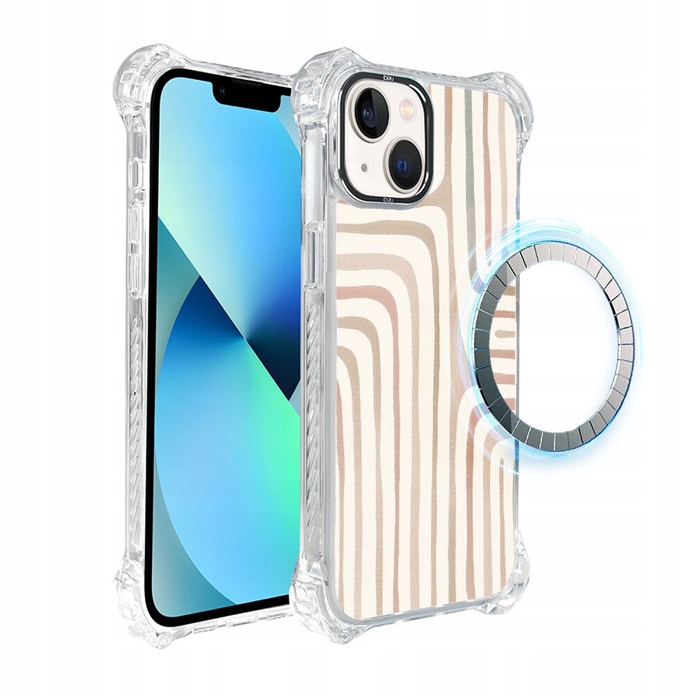 Pouzdro iPhone 13 Ibizu DropGuard Ultra s MagSafe, pískové bludiště
