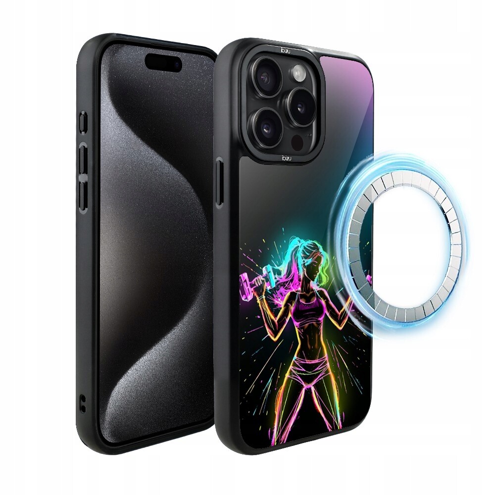 Pouzdro pro iPhone 15 Pro Ibizu DropGuard Matt s MagSafe, fitness vibrace