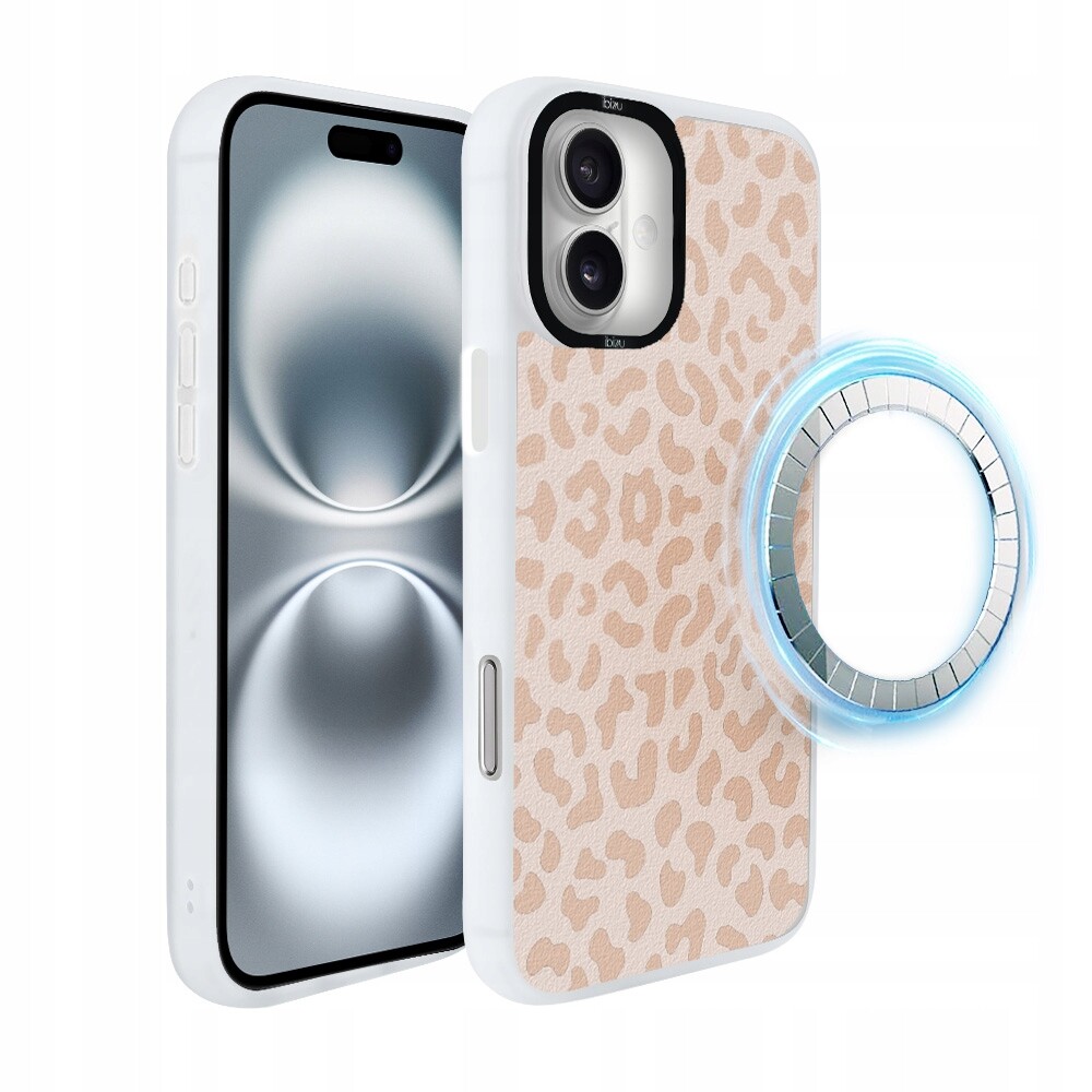 Pouzdro pro iPhone 16 Ibizu DropGuard Matt s MagSafe, jemná panterka