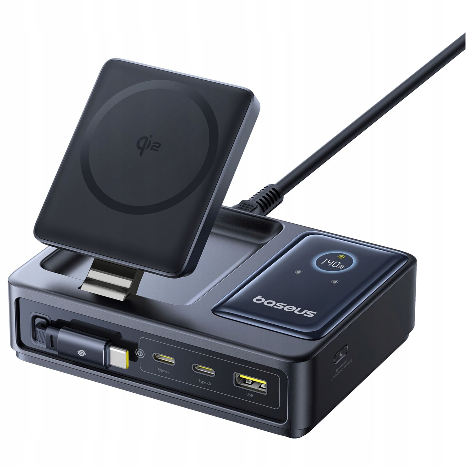 Bezdrátové nabíjení Baseus Nomos 5-v-1 Ladegerät 140W