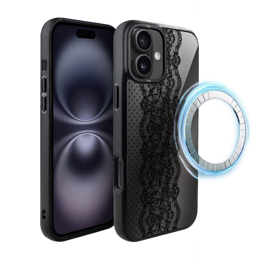Pouzdro pro iPhone 16 Plus Ibizu DropGuard Matt s MagSafe, ozdobná krajka