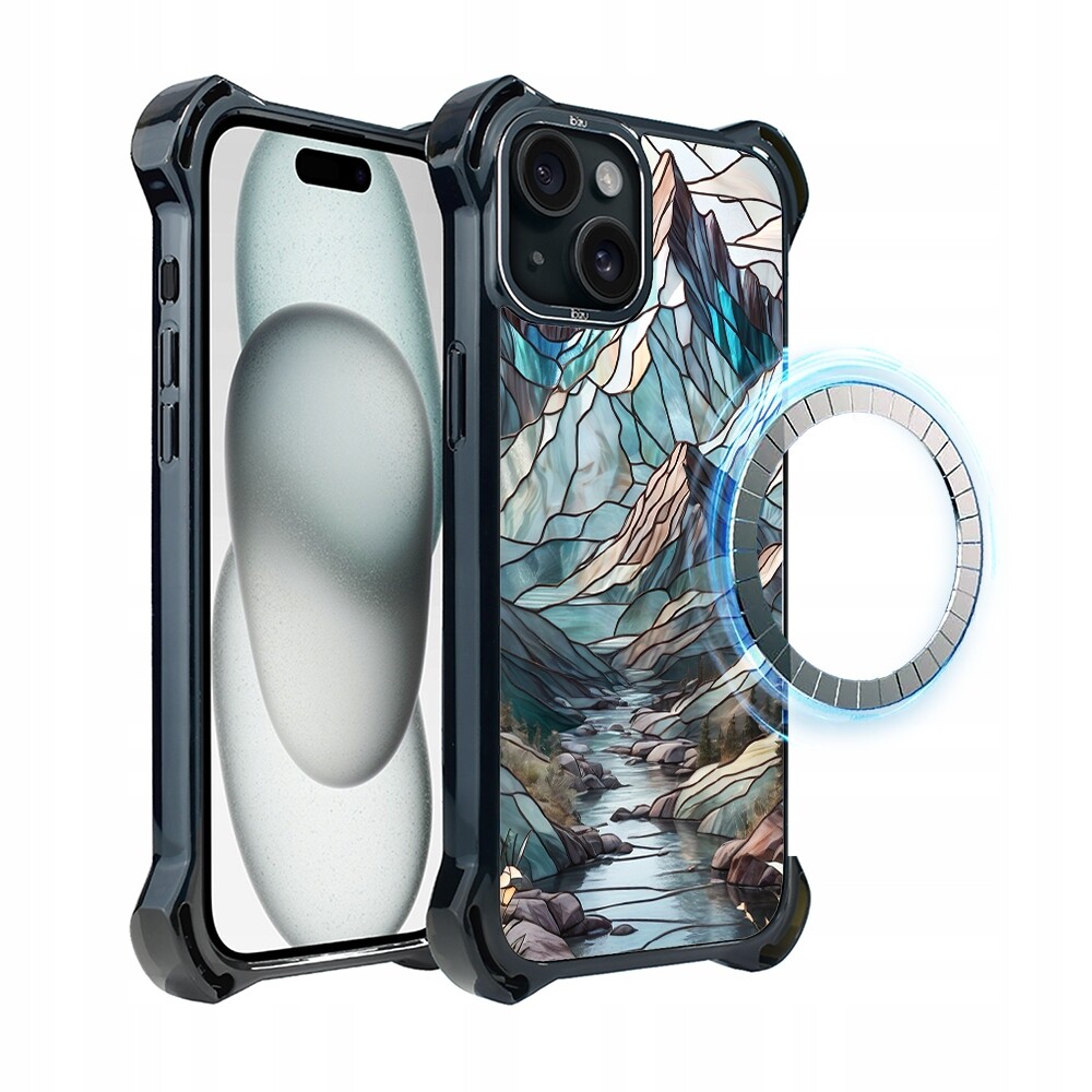 Pouzdro pro iPhone 15 Ibizu DropGuard Ultra s MagSafe, Horský Potok