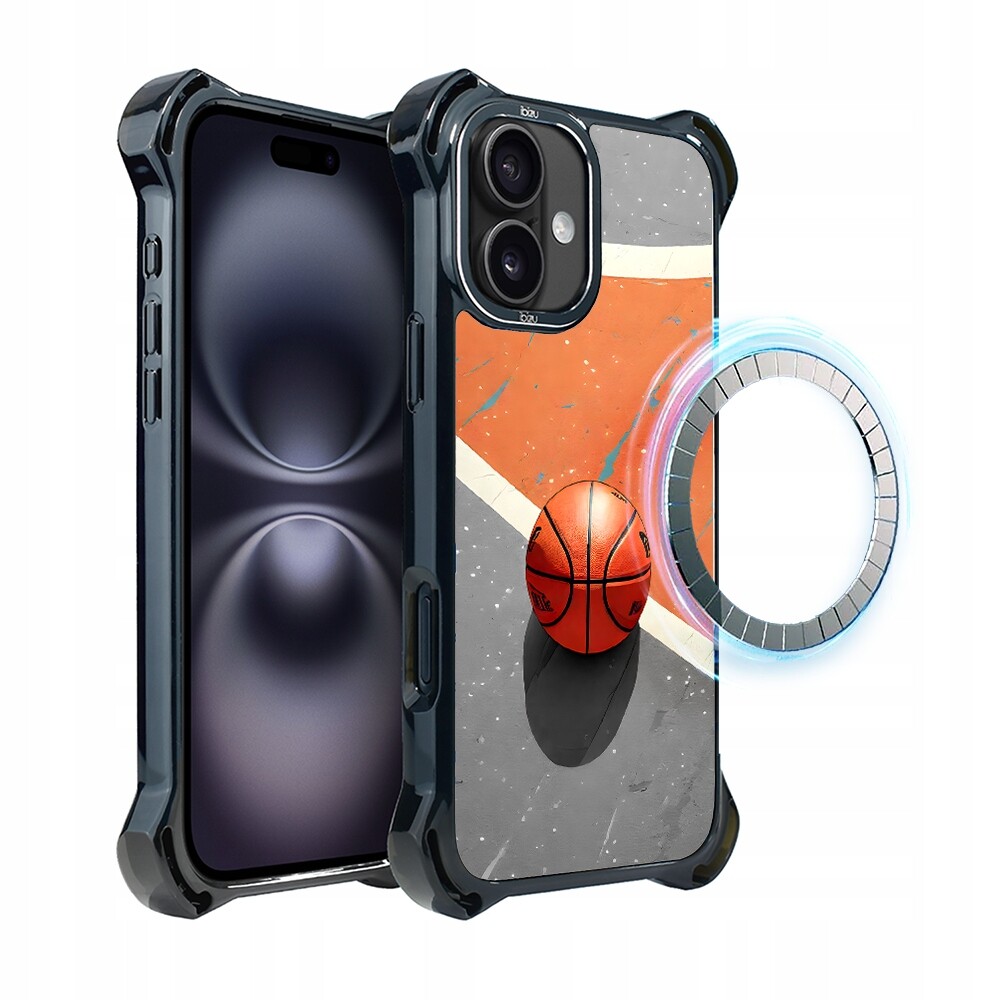 Pouzdro Ibizu DropGuard Ultra iPhone 16 s MagSafe, Basketbal