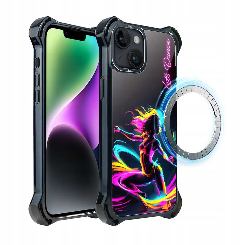Pouzdro pro iPhone 14 Ibizu DropGuard Ultra s MagSafe, taneční rytmus
