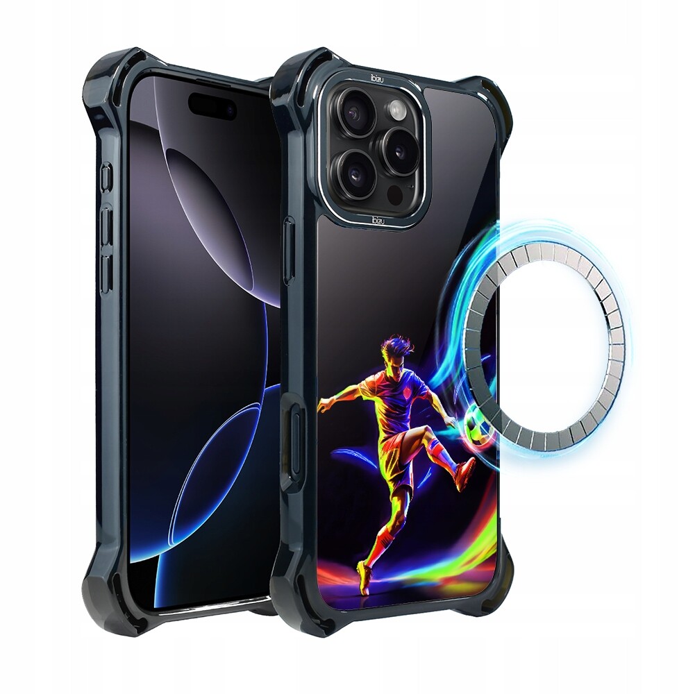 Pouzdro pro iPhone 16 Pro Max Ibizu DropGuard Ultra s MagSafe v rytmu míče