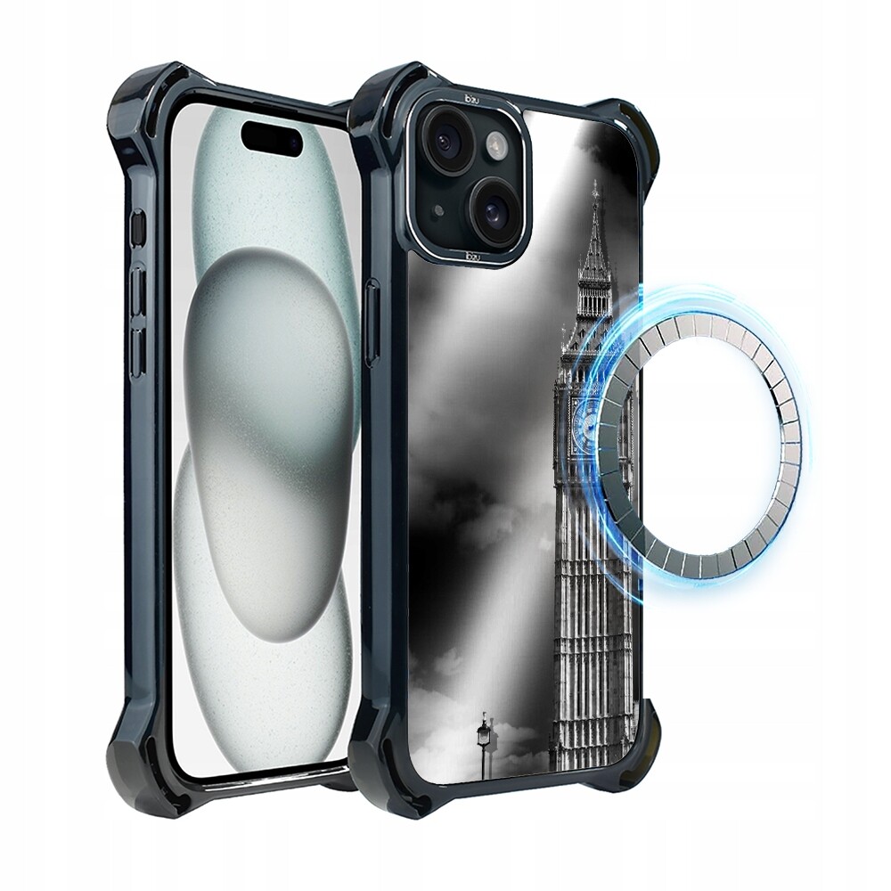 Pouzdro Ibizu DropGuard Ultra pro iPhone 15 Plus s MagSafe, Big Ben