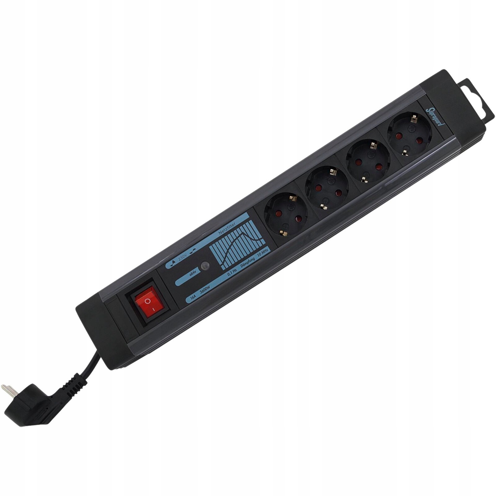 Rev napájecí lišta 4-gniaz.KS Üss+nf SupraGuard vypínač 2,5 m