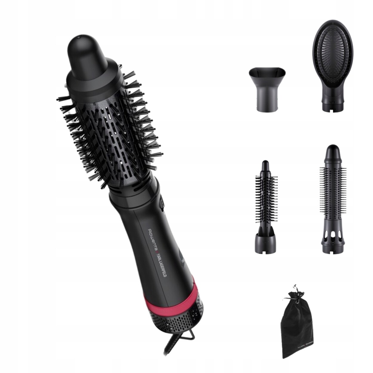 Sušička-kulma Rowenta CF634L 800W černá 5 nástavců ionizace styling