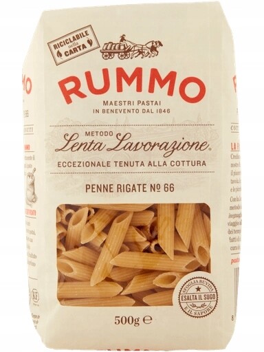 9X Těstoviny Penne Rigate n. 66 500 g Rummo