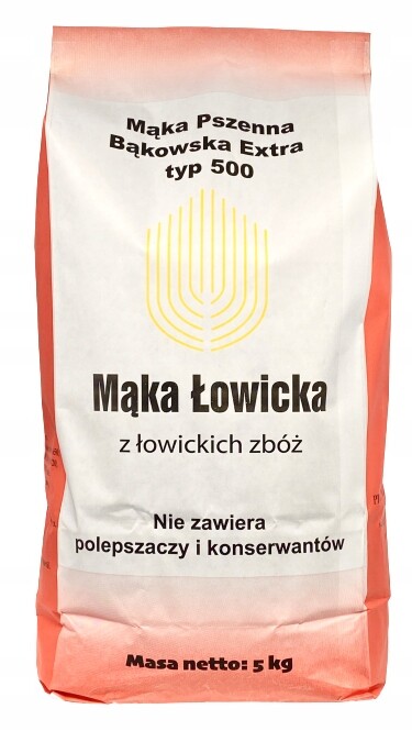 4X Spižírna Łowicka Pšeničná mouka typ 500 5 kg