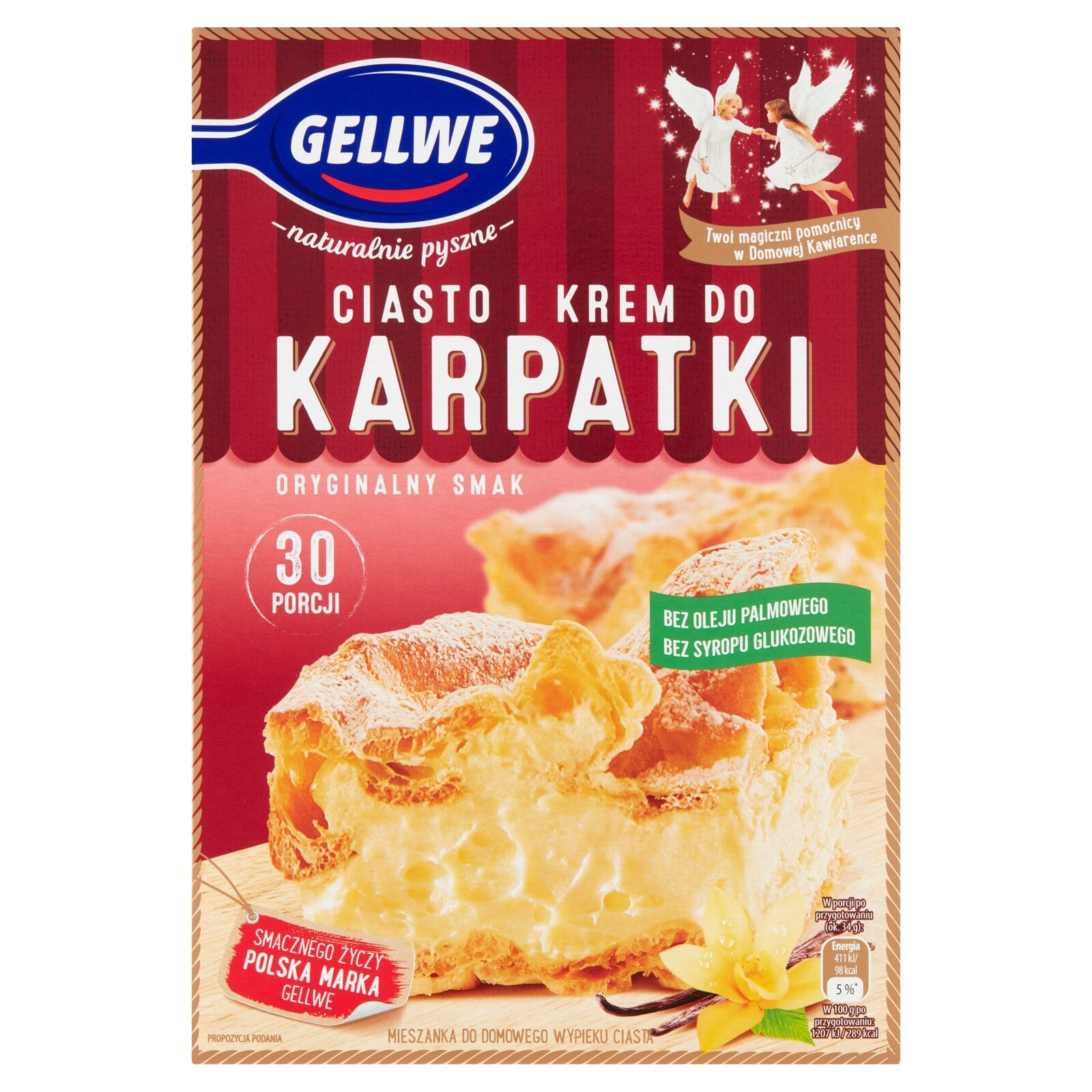Karpatka Gellwe Těsto a krém na karpatku směs na pečení 340 g