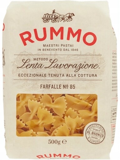 8 x italský těstoviny Rummo Farfalle N.85 500 Gr