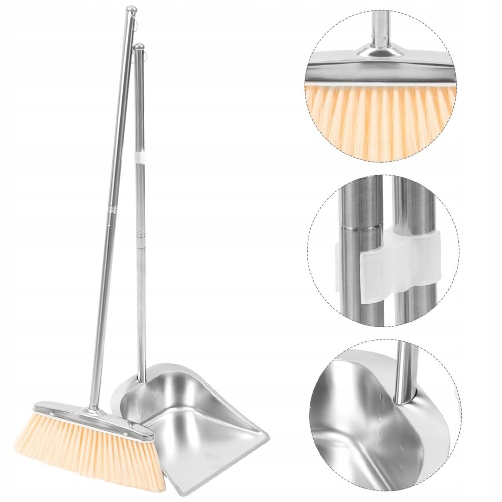 Lopatka Kovový Smetáček S Nastavitelnou Hůlkou Pro Dospělé Děti