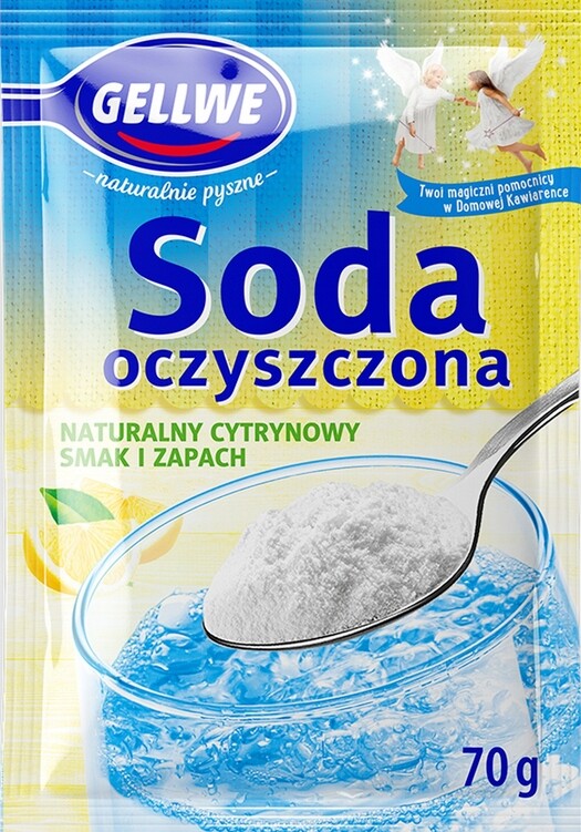 Gellwe Jedlá soda s citronovou příchutí a vůní 70 g