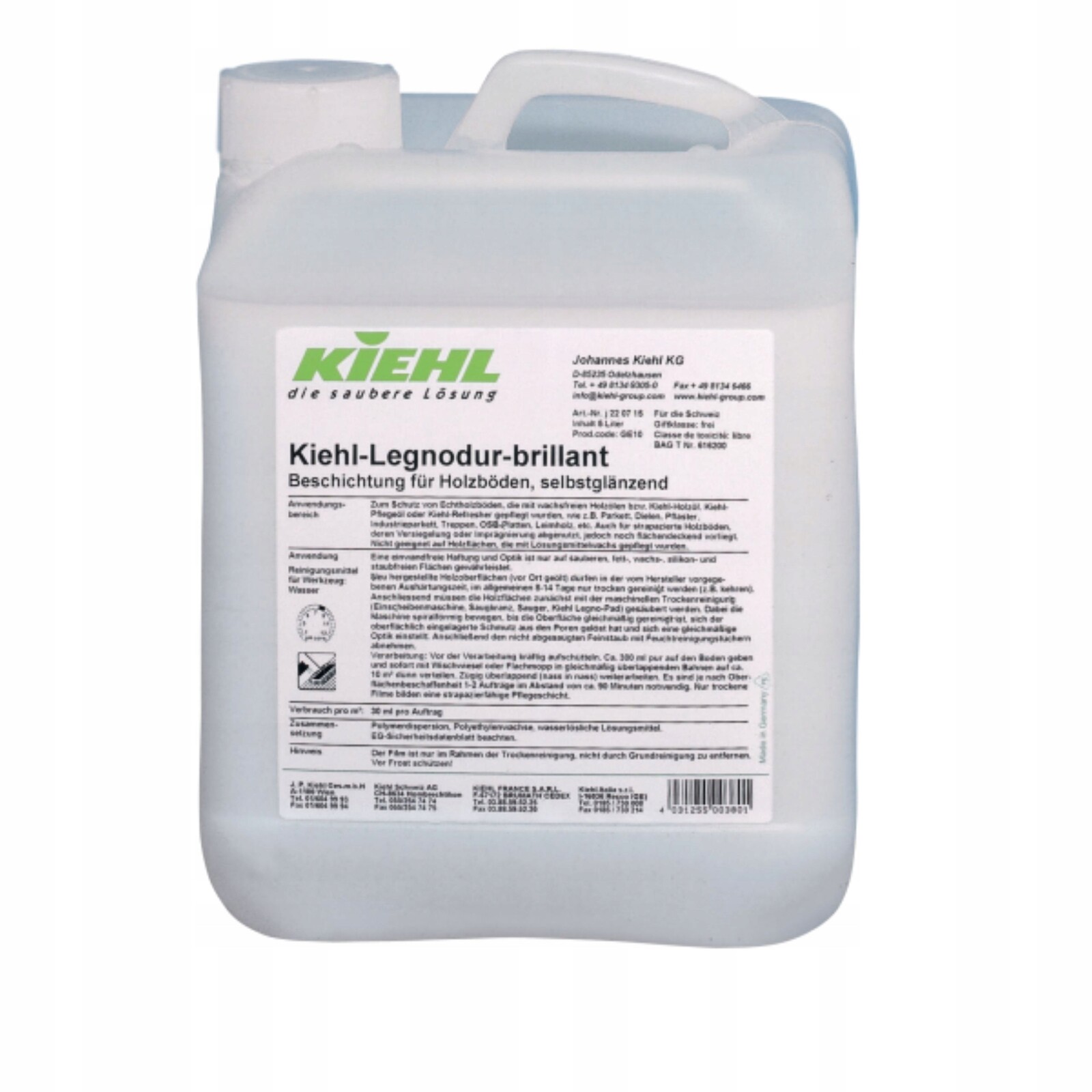 Kiehl Legnodur Brillant 5 L – Profesionální Mycí A Lešticí Přípravek Po Mytí A Leštění