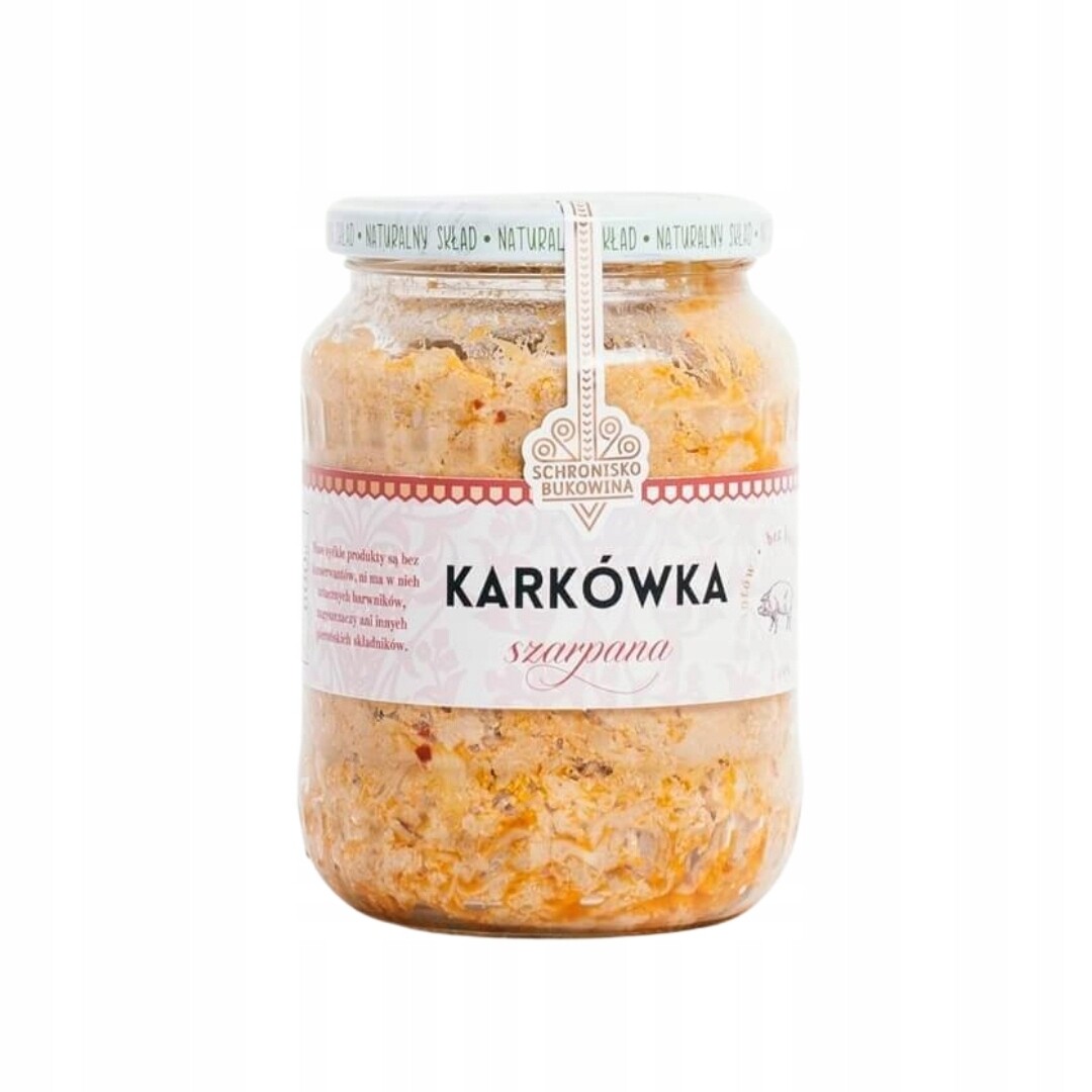 2x Roztrhaná pasterizovaná krkovice 600 g Schronisko Bukowina