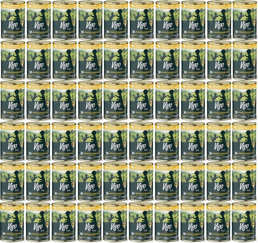 Vigo krůta s kachnou mokré krmivo pro kočky 415 g 60 ks