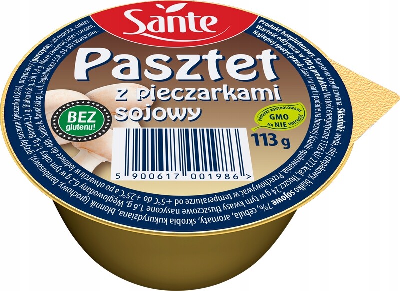 Sante Sójová paštika s žampiony 113 g