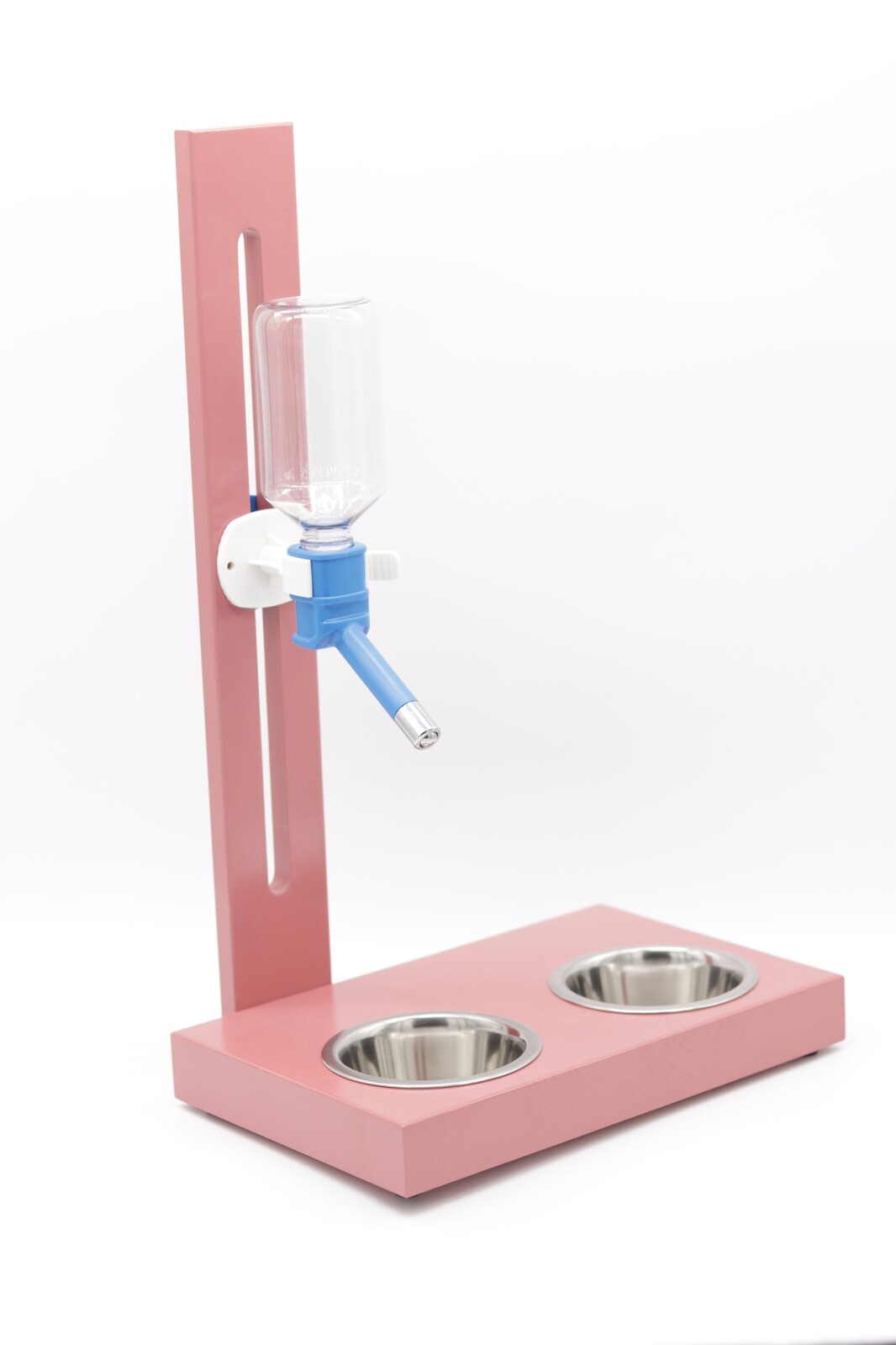 Stojan s automatickým napáječem, Dávkovač vody pro psa a kočku Dvojitá miska