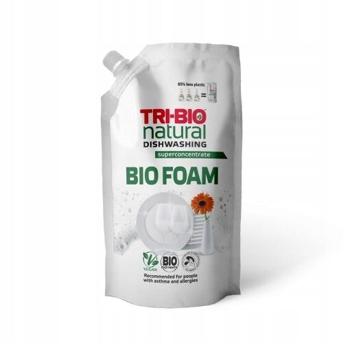 Tri-bio Pěna na Mytí Nádobí Náhradní Náplň 900ml