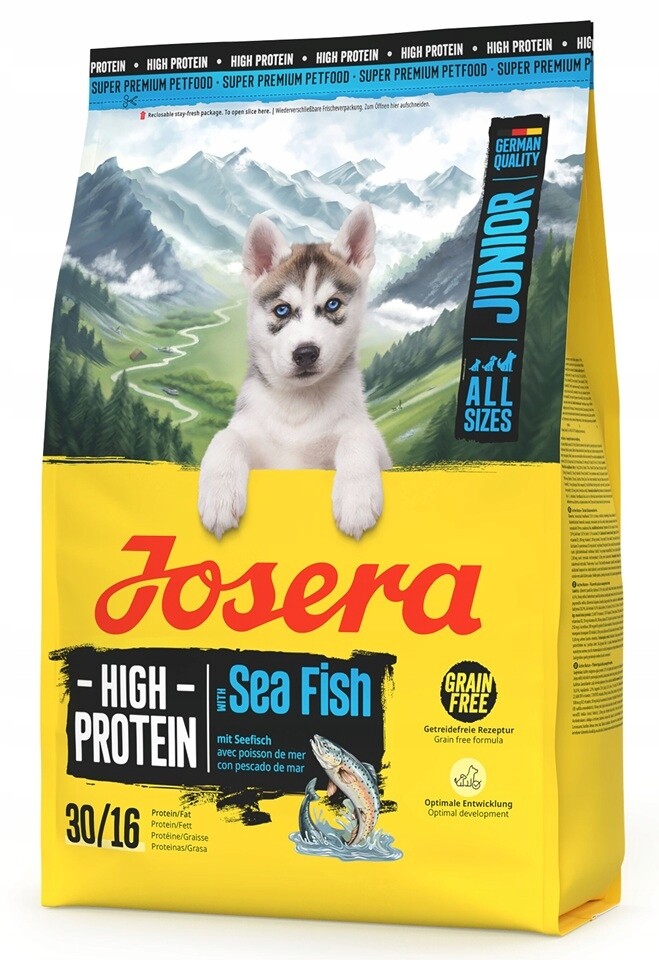 Josera High Protein Junior Sea Fish vysoce bílkovinné krmivo pro štěňata 3 kg