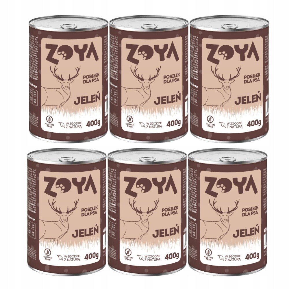 Vlhké krmivo pro psy Zoya Jelen 6x400 g
