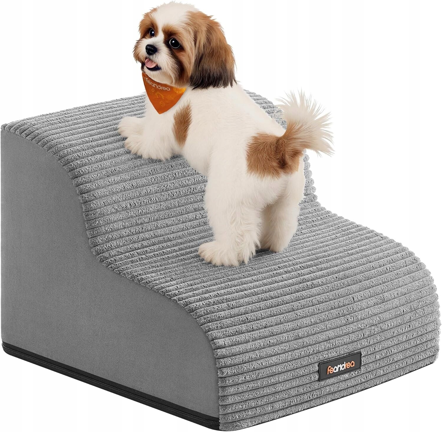 Pěnové schody pro zvířata, protiskluzové, pro malá plemena – šedé,