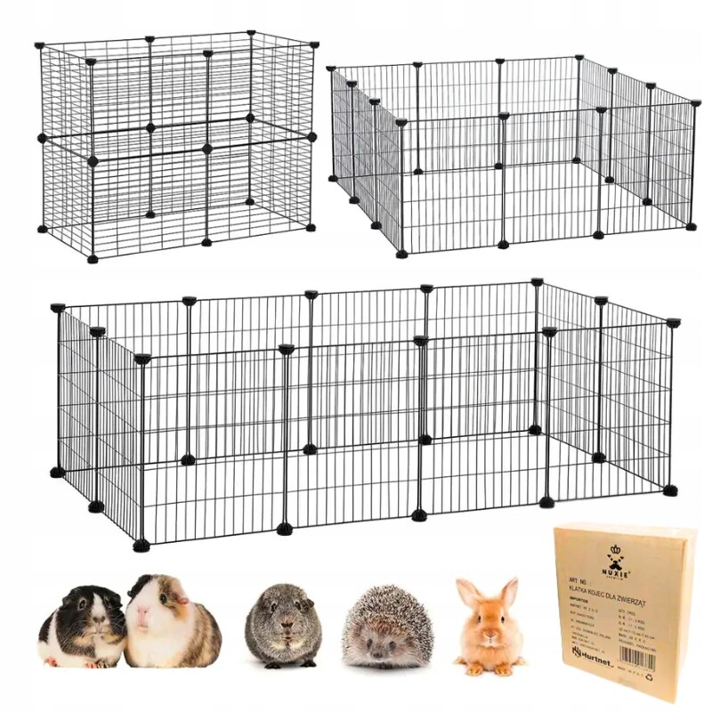 Kotec Skládací Klec Výběh Pro Králíky Kočky Psa Štěňat 143x73x46CM