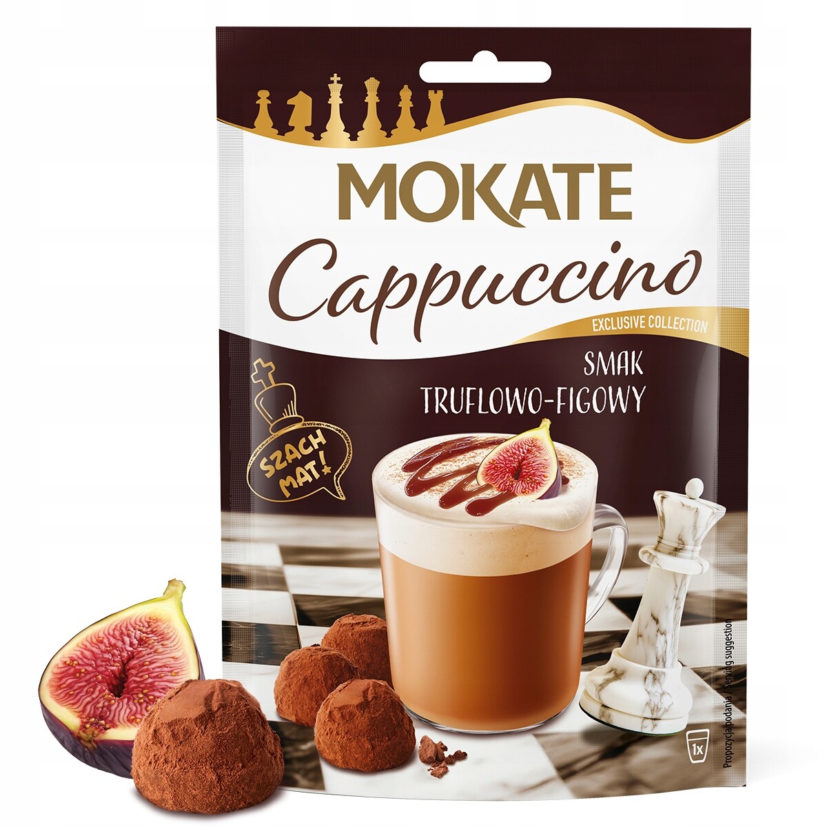 13 X Cappuccino Mokate 25 G Lanýžovo-fíkový Kávový Nápoj S Nadýchanou Pěnou