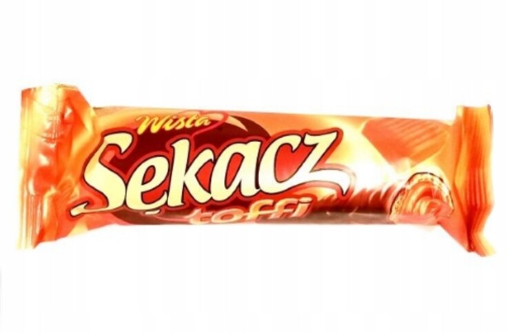 Tyčinka Šťouchadlo Wisła trubička s toffi náplní 32 g