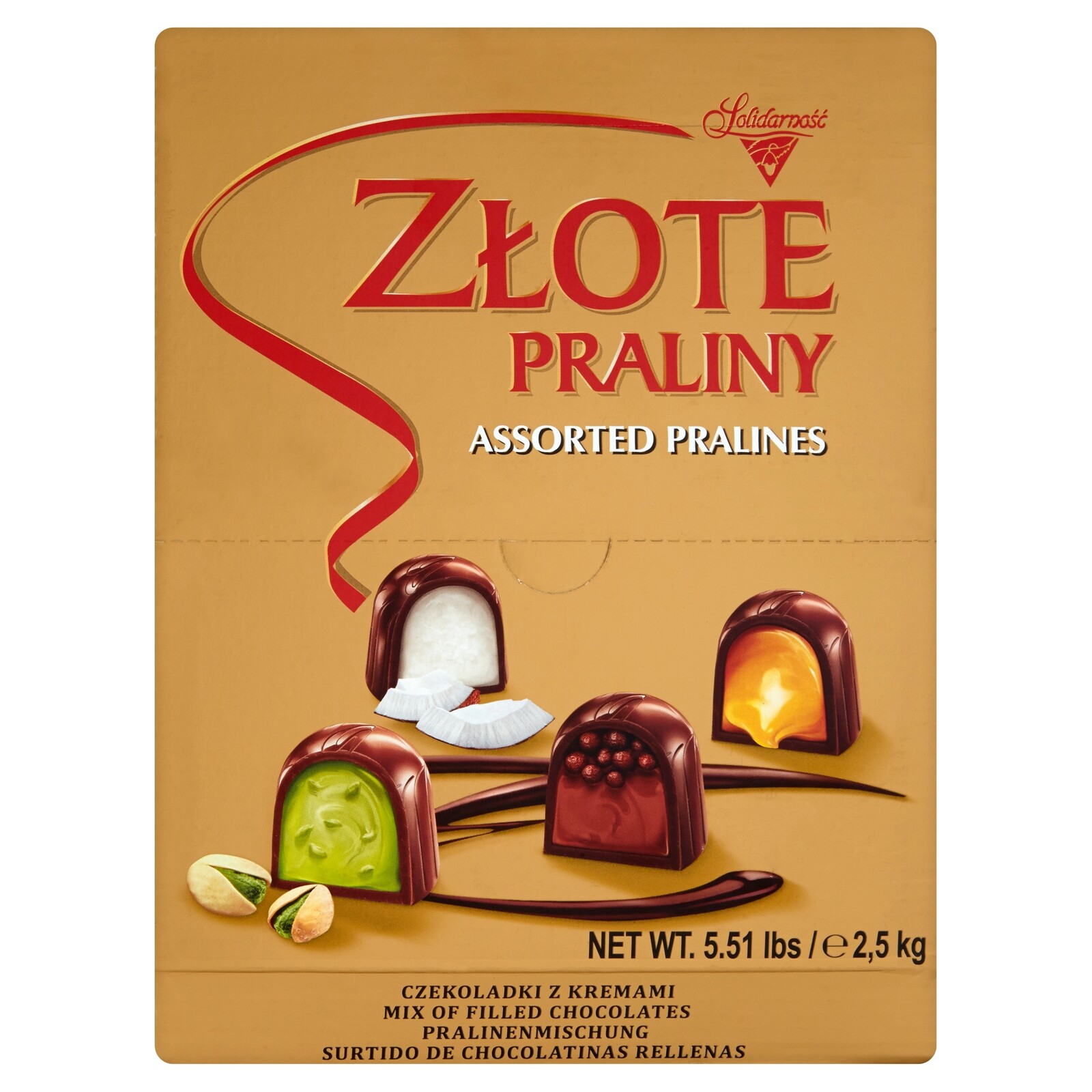 bonbóny Solidarność Zlaté pralinky 2,5 kg Solidarność 2500 g