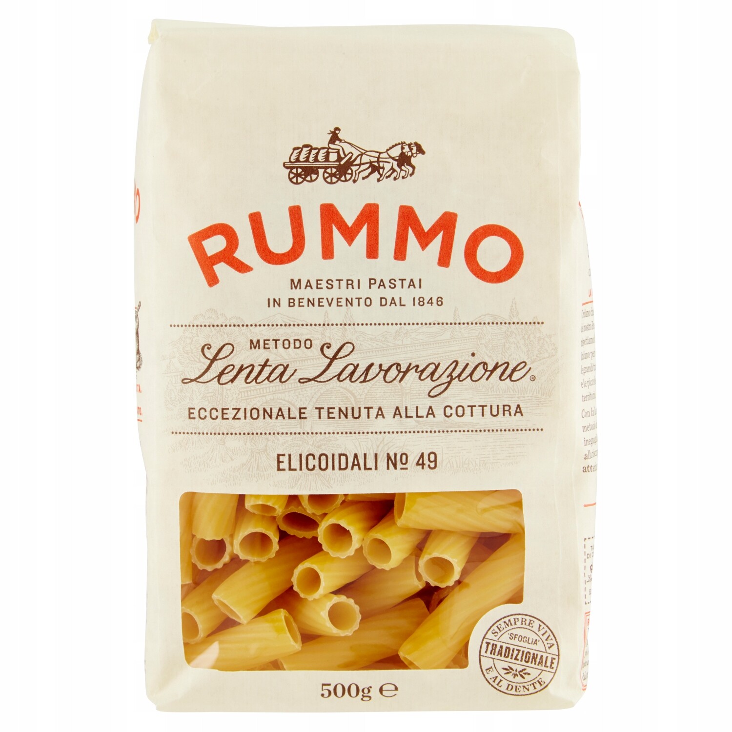 9X italský těstoviny Rummo Elicoidali N.49 500 Gr