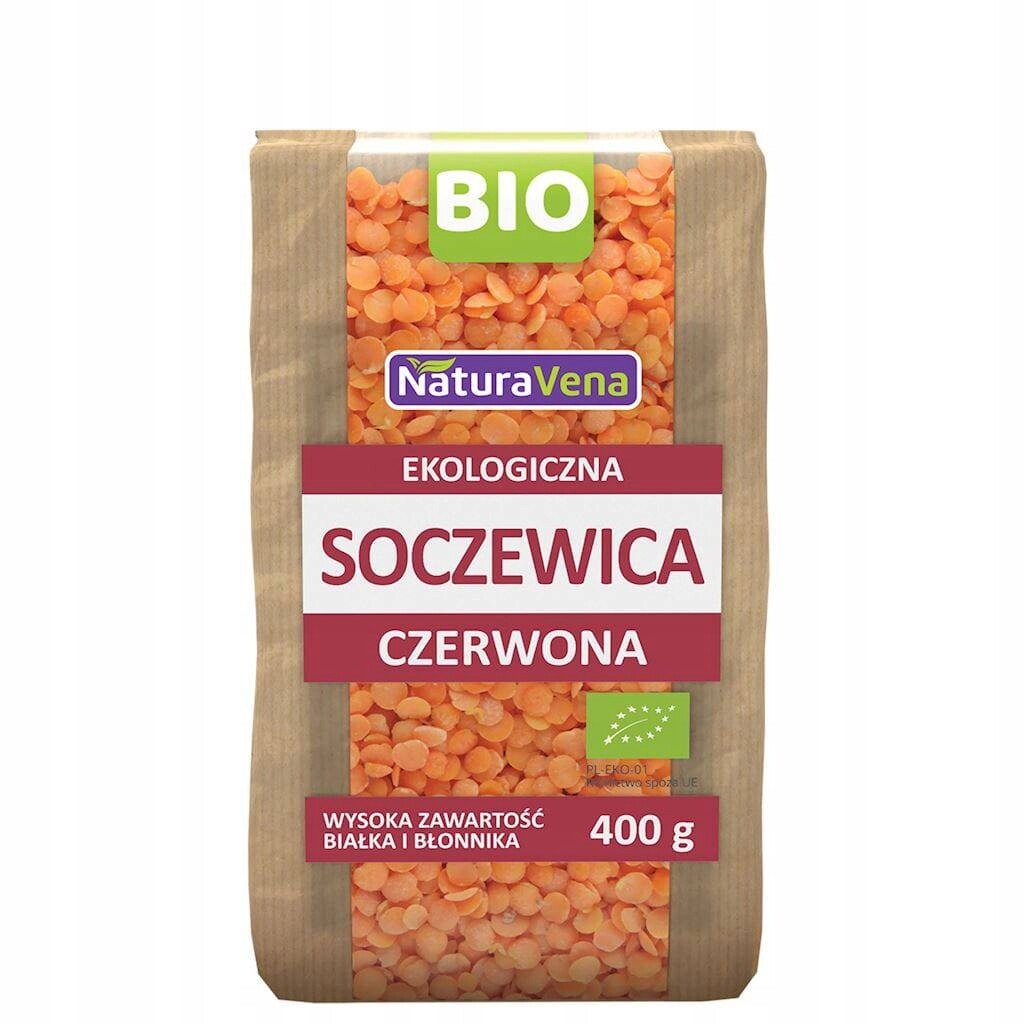 Červená Čočka Bio 400 g Naturavena